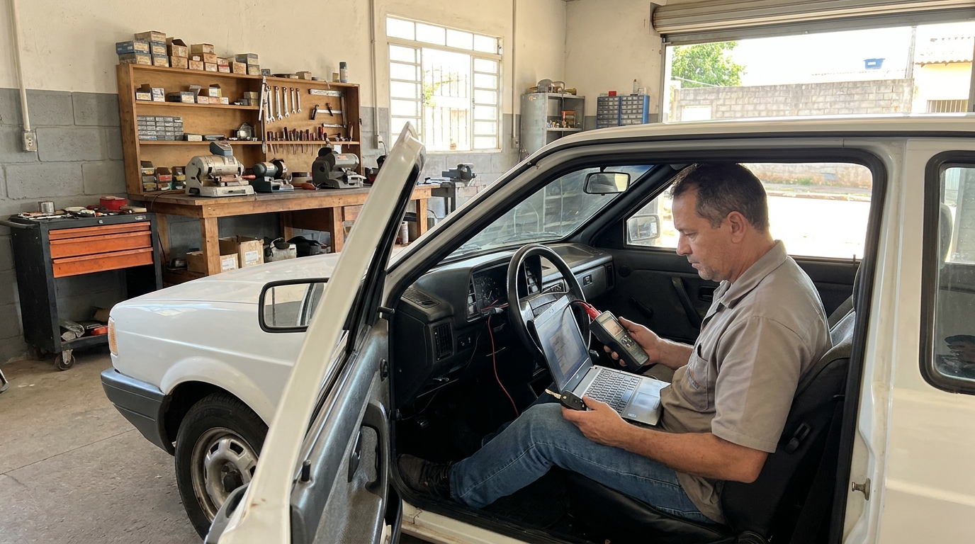 Reparo de Sistema Antifurto no Alcides Rabelo, Montes Claros‑MG